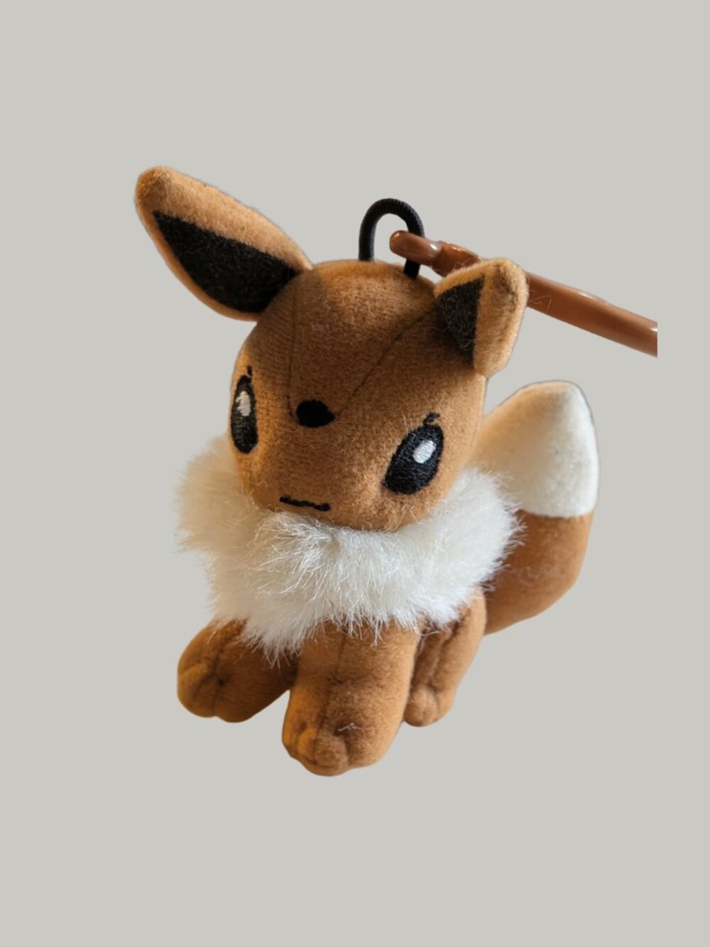 Evee 3.5" Plush Backpack Clip Keychain Vintage 1999 Pokemon